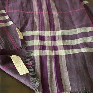 Burberry scarf purple